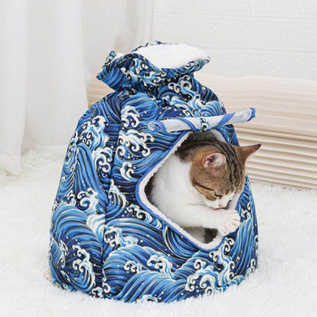 Топла чанта за носене на домашни любимци Малка котка Кучета Раница Зимна клетка за домашни любимци за пътуване на открито Домашни любимци Висящи сандъци