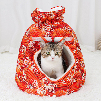 Топла чанта за носене на домашни любимци Малка котка Кучета Раница Зимна клетка за домашни любимци за пътуване на открито Домашни любимци Висящи сандъци