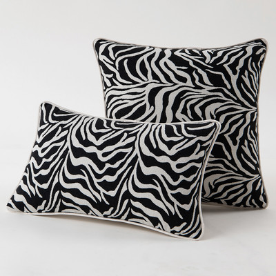 Houndstooth narancssárga jacquard párnahuzat zöld geometrikus lakberendezési párnahuzat 30x50/50x50cm nappali luxus kanapé párnahuzat