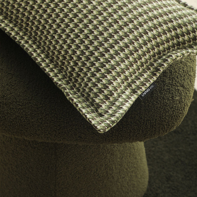 Houndstooth narancssárga jacquard párnahuzat zöld geometrikus lakberendezési párnahuzat 30x50/50x50cm nappali luxus kanapé párnahuzat