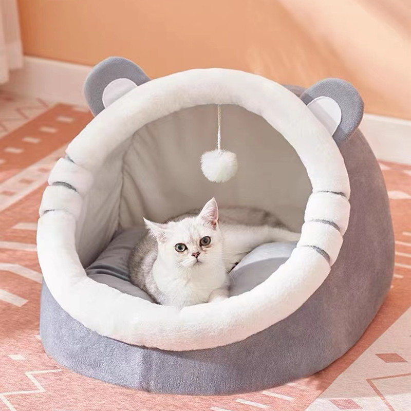 Puha plüss macskaágy bolyhos cica párna kosár hangulatos kisállatház párna meleg kis kutya nyugágy macska barlanghoz kanapé sátorágyak