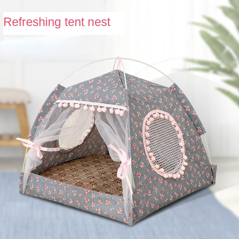 Mājdzīvnieku telts suņu gulta Four Seasons kaķu māja maza suņa rotaļu gulta mājdzīvnieku piederumi vasaras tabernakls āra ceļojumi mājdzīvnieku kaķu ligzda