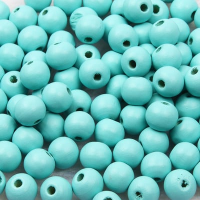 10 mm-es 15 mm-es természetes fából készült gyöngyök többszínű, kör alakú fa távtartó gyöngyök barkácsoláshoz, karkötő ékszer-kiegészítők készítéséhez