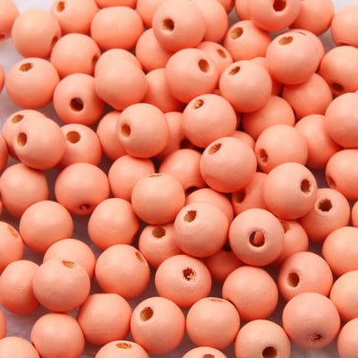 10 mm-es 15 mm-es természetes fából készült gyöngyök többszínű, kör alakú fa távtartó gyöngyök barkácsoláshoz, karkötő ékszer-kiegészítők készítéséhez