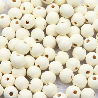 10 mm-es 15 mm-es természetes fából készült gyöngyök többszínű, kör alakú fa távtartó gyöngyök barkácsoláshoz, karkötő ékszer-kiegészítők készítéséhez