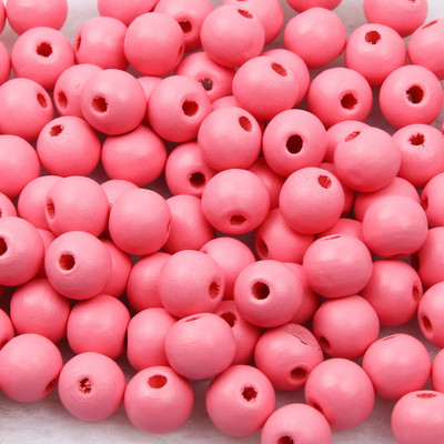 10 mm-es 15 mm-es természetes fából készült gyöngyök többszínű, kör alakú fa távtartó gyöngyök barkácsoláshoz, karkötő ékszer-kiegészítők készítéséhez