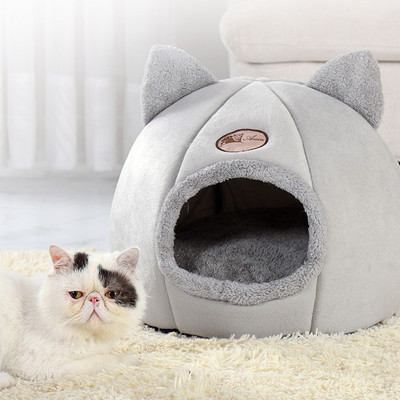 Nou Confort pentru somn adânc în iarnă Pat pentru pisici Coș mic Coș Produse pentru casă pentru câini mici Cort pentru animale de companie Cozy Cave Nest Indoor Cama Gato