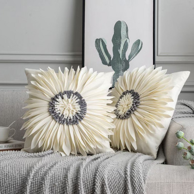 Διακόσμηση σπιτιού Sunflowers Κάλυμμα μαξιλαριού Nordic Soft Cozy Διακοσμητικό Βελούδινο Ριχτάρι Χρυσάνθεμο Κάλυμμα μαξιλαριού καναπέ Boho