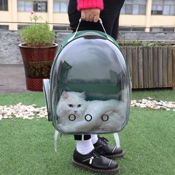 Αναπνεύσιμη τσάντα μεταφοράς γάτας σκύλου Σακίδιο πλάτης μεταφοράς κατοικίδιων σε εξωτερικό χώρο Φορητές διαφανείς τσάντες ταξιδιού για μικρά σκυλιά Γάτες