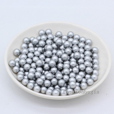 3-8 мм акрилна кръгла перла без дупка Разхлабени талисмани топка мъниста Бижута Занаяти Изработка на розови цветя Декорация на козметична четка