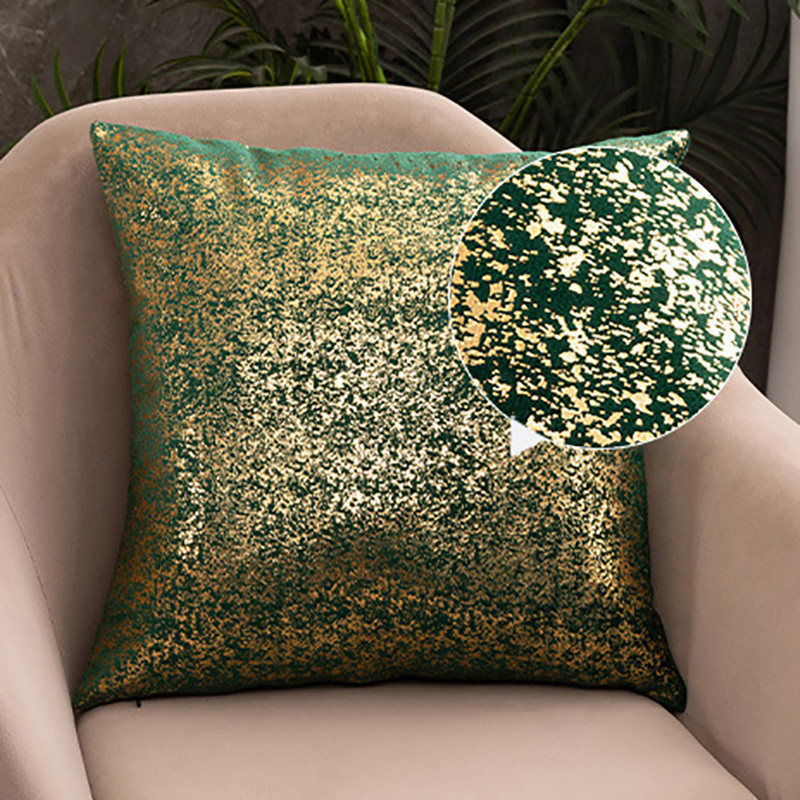 45*45 Bronzing Nordic Throw párnahuzat Nappali dekoráció Kanapé párnahuzat Párnahuzat Autós lakberendezési párnahuzat 40791