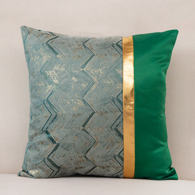 45*45cm bronzosító geometriai kanapé-kidobó párnahuzat Nappali dekoratív párnahuzat Otthoni dekorációs irodai párnahuzat