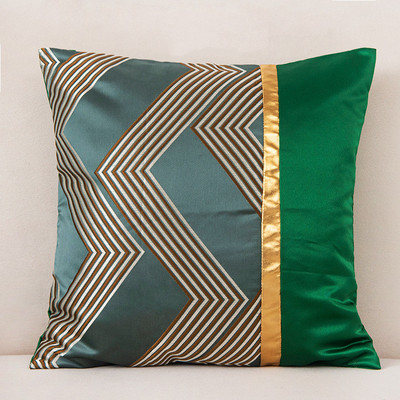 45*45cm bronzosító geometriai kanapé-kidobó párnahuzat Nappali dekoratív párnahuzat Otthoni dekorációs irodai párnahuzat