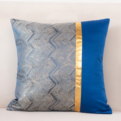 45*45cm bronzosító geometriai kanapé-kidobó párnahuzat Nappali dekoratív párnahuzat Otthoni dekorációs irodai párnahuzat