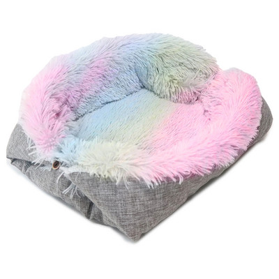 2 vienā suņu sega Ūdensizturīgs plīša suņiem silts paliktnis Mīksts Ērts suņu gultas spilvens Mazgājams Izturīgs salokāms mājdzīvnieku piederumiem