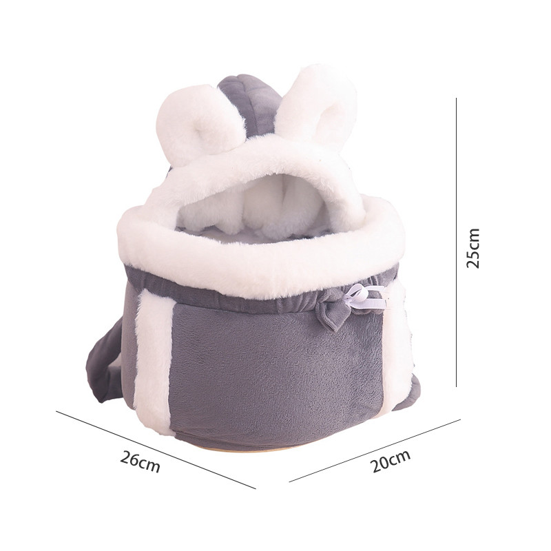 Plīša kaķu pārnēsāšanas soma Jauka, silta kaķa mugursoma ar roku sildītāju suņu pārnēsāšanai plecu soma pastaigu āra mājdzīvnieku piekarināmas krūšu somas