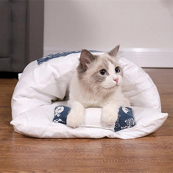 Υπνόσακος γάτας Άνετος αναπνεύσιμος αφαιρούμενος ημίκλειστος χειμερινός ζεστός κρεββάτι Cats Nest Pet Supplies
