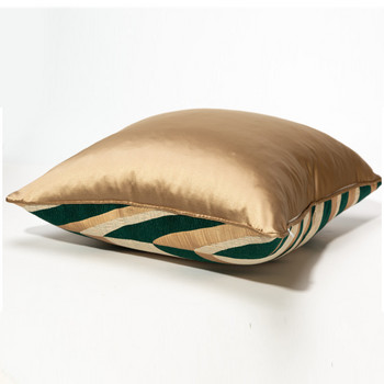 Луксозна сатенена кадифена калъфка за възглавница за диван, легло, стол за стая, висококачествена калъфка за възглавница 30x50 45x45 Home Nordic Decor Golden Green