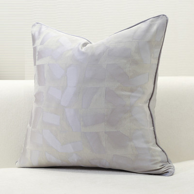 Desinger luxus párnahuzat Sofa Splicing Geometry bársony párnahuzat otthonra és ágyra, 1db huzat fehér fekete arany dekorral