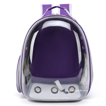 Τσάντα μεταφοράς γάτας Αναπνεύσιμη φορητή τσάντα πλάτης ταξιδιού για κατοικίδια εξωτερικού χώρου Διαφανής τσάντα μεταφοράς κατοικίδιων ζώων Space Capsule Lucency Bag
