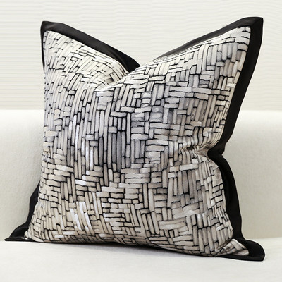 Luxus párnahuzat Nordic Fashion Advanced Liberal Flower Hímzés Golden Leopard Hotel Villa Fine Crafts Kanapépárna