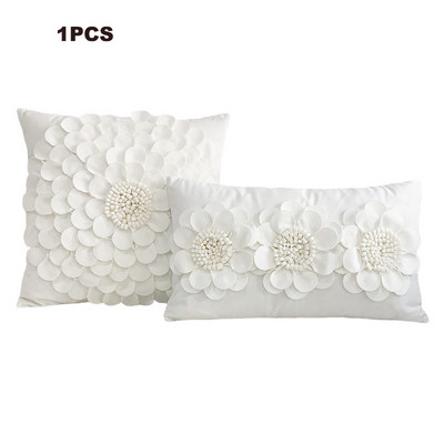 Vienspalvis rankų darbo gėlių pagalvių užvalkalas Modelis namas Eu Rožinė Balta Individualizuotos pagalvėlės Užvalkalas Sofos Atlošo automobilio juosmens pagalvės