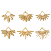 2 vnt. nerūdijančio plieno Boho auksu padengtas mielas gėlių jungtis Didelis auskaras, kabantis pakabukas, skirtas pasidaryk pats papuošalams gaminti didmenine prekyba