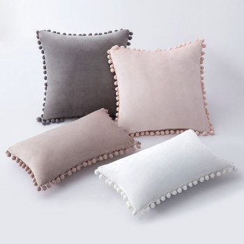Inyahome Velvet Nordic Sofa Pillows Πολυτελές βελούδινο μαξιλάρι για αυτοκίνητο σαλονιού Διακοσμητικό 45x45 30x50 κίτρινο μπλε