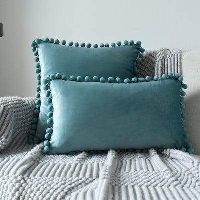 Inyahome Velvet Nordic kanapé párnák Luxus bársony párna nappaliba autódísz 45x45 30x50 sárga kék