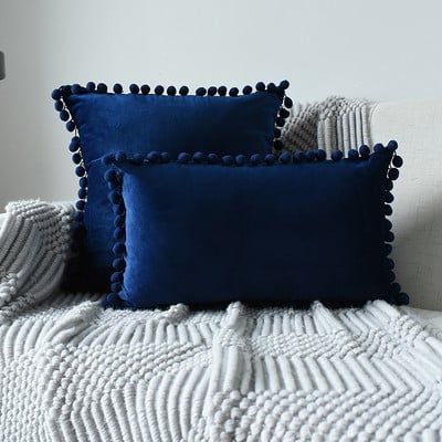 Inyahome Velvet Nordic kanapé párnák Luxus bársony párna nappaliba autódísz 45x45 30x50 sárga kék