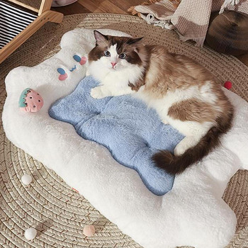 Ζεστό μαξιλάρι ύπνου για κατοικίδια Χαλάκι δαπέδου Μαλακό άνετο αναπνεύσιμο κρεβάτι με μαξιλάρι Προμήθειες για κατοικίδια για σκύλους γάτες