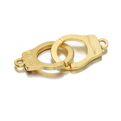 2db Charms bilincsek Freedom rozsdamentes acél Vintage arany készítés medál barkácsolás karkötő nyaklánc csatlakozók ékszer kellékek