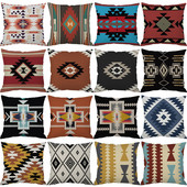 2022 Husă de perne din in cu imprimeu cu geometrie etnică nouă, husă de perne decorative, multicoloră, de modă Boho, perne decorative pentru canapea, 2022