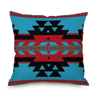 2022 Husă de perne din in cu imprimeu cu geometrie etnică nouă, husă de perne decorative, multicoloră, de modă Boho, perne decorative pentru canapea, 2022