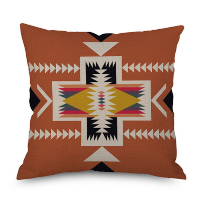 2022 Husă de perne din in cu imprimeu cu geometrie etnică nouă, husă de perne decorative, multicoloră, de modă Boho, perne decorative pentru canapea, 2022