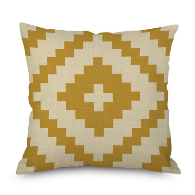 2022 Husă de perne din in cu imprimeu cu geometrie etnică nouă, husă de perne decorative, multicoloră, de modă Boho, perne decorative pentru canapea, 2022