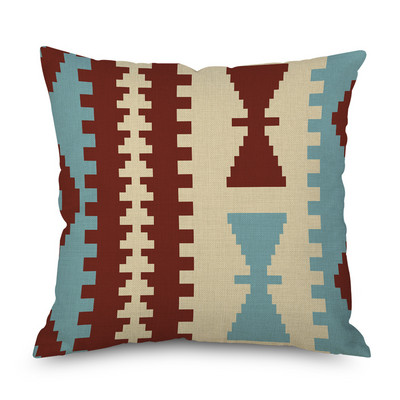 2022 Husă de perne din in cu imprimeu cu geometrie etnică nouă, husă de perne decorative, multicoloră, de modă Boho, perne decorative pentru canapea, 2022