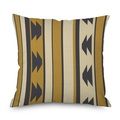 2022 Husă de perne din in cu imprimeu cu geometrie etnică nouă, husă de perne decorative, multicoloră, de modă Boho, perne decorative pentru canapea, 2022