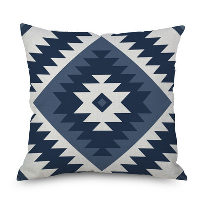 2022 Husă de perne din in cu imprimeu cu geometrie etnică nouă, husă de perne decorative, multicoloră, de modă Boho, perne decorative pentru canapea, 2022