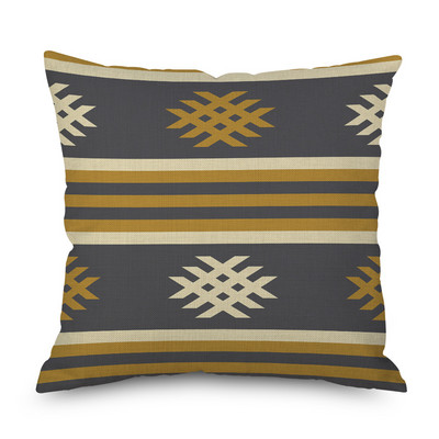2022 Husă de perne din in cu imprimeu cu geometrie etnică nouă, husă de perne decorative, multicoloră, de modă Boho, perne decorative pentru canapea, 2022