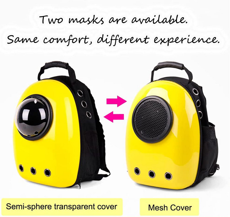 Macska hátizsák hordozható hordozó macskáknak Űrhajós Űrkapszula átlátszó táska cica kiskutya szállításához Macskatartozékok