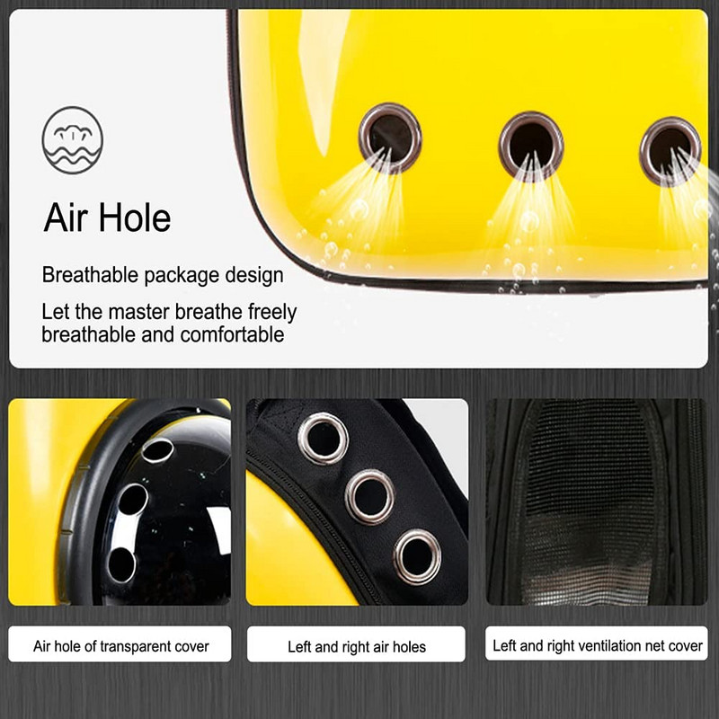 Macska hátizsák hordozható hordozó macskáknak Űrhajós Űrkapszula átlátszó táska cica kiskutya szállításához Macskatartozékok