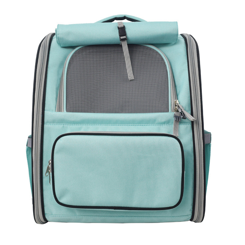Légáteresztő kisállattáska Kényelmes, hordozható kimenni és hordozható macskatáska, kopásálló és tartós, összecsukható vállas kisállat hátizsák