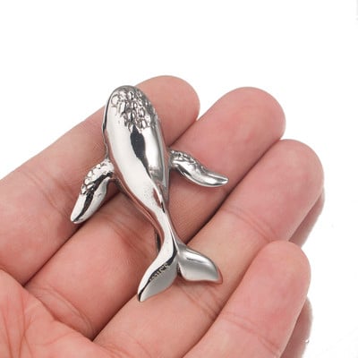 3D Charms 316L rozsdamentes acél bálna antik medál ékszerkészítéshez karkötő barkácsolás vízálló nyaklánc kiegészítők