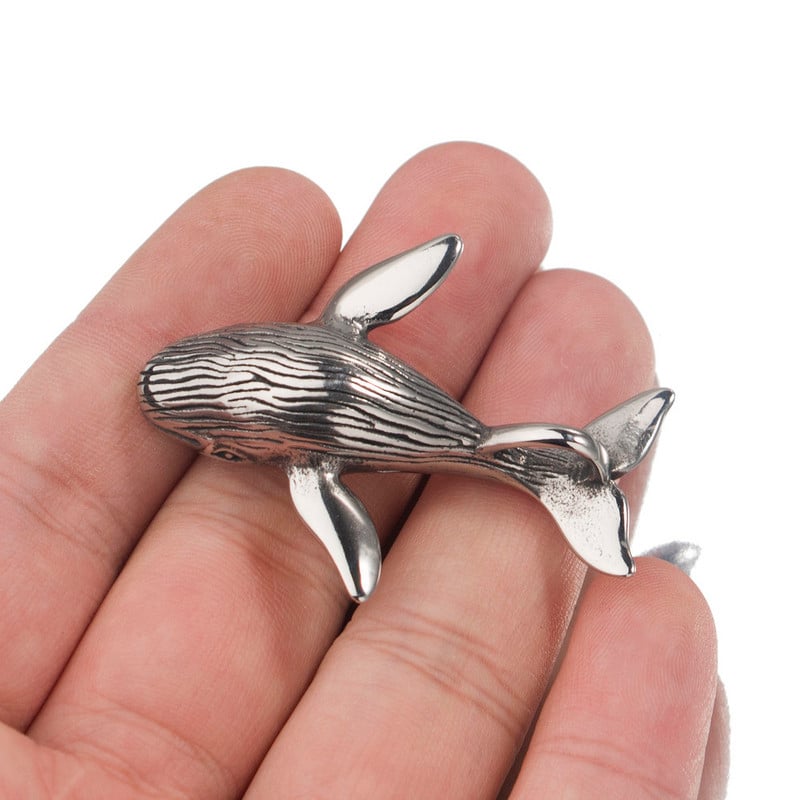 3D Charms 316L rozsdamentes acél bálna antik medál ékszerkészítéshez karkötő barkácsolás vízálló nyaklánc kiegészítők