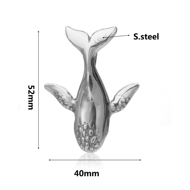 3D Charms 316L rozsdamentes acél bálna antik medál ékszerkészítéshez karkötő barkácsolás vízálló nyaklánc kiegészítők