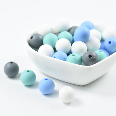 40 ΤΕΜ. 12mm Μάρμαρο Λευκό Ροζ Τρίφιμο Στρογγυλές Χάντρες σιλικόνης Πιπίλα DIY Αλυσίδα οδοντοφυΐας Μωρό μενταγιόν σιλικόνης Perle χωρίς BPA