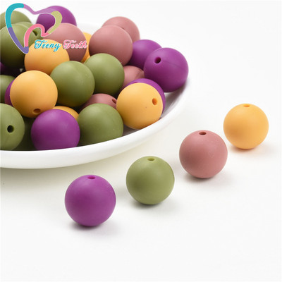 40 ΤΕΜ. 12mm Μάρμαρο Λευκό Ροζ Τρίφιμο Στρογγυλές Χάντρες σιλικόνης Πιπίλα DIY Αλυσίδα οδοντοφυΐας Μωρό μενταγιόν σιλικόνης Perle χωρίς BPA