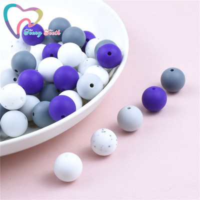 40 ΤΕΜ. 12mm Μάρμαρο Λευκό Ροζ Τρίφιμο Στρογγυλές Χάντρες σιλικόνης Πιπίλα DIY Αλυσίδα οδοντοφυΐας Μωρό μενταγιόν σιλικόνης Perle χωρίς BPA