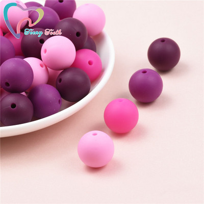 40 ΤΕΜ. 12mm Μάρμαρο Λευκό Ροζ Τρίφιμο Στρογγυλές Χάντρες σιλικόνης Πιπίλα DIY Αλυσίδα οδοντοφυΐας Μωρό μενταγιόν σιλικόνης Perle χωρίς BPA